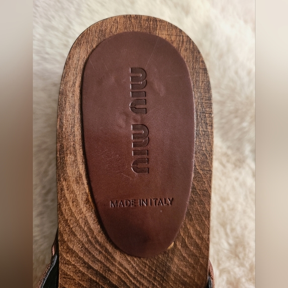 Miu Miu vintage embroidered clogs - Picture 7 of 9